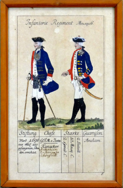Johann Christian Hermann Schmalen Infanterie Regiment Mousquetier-Blatt 6